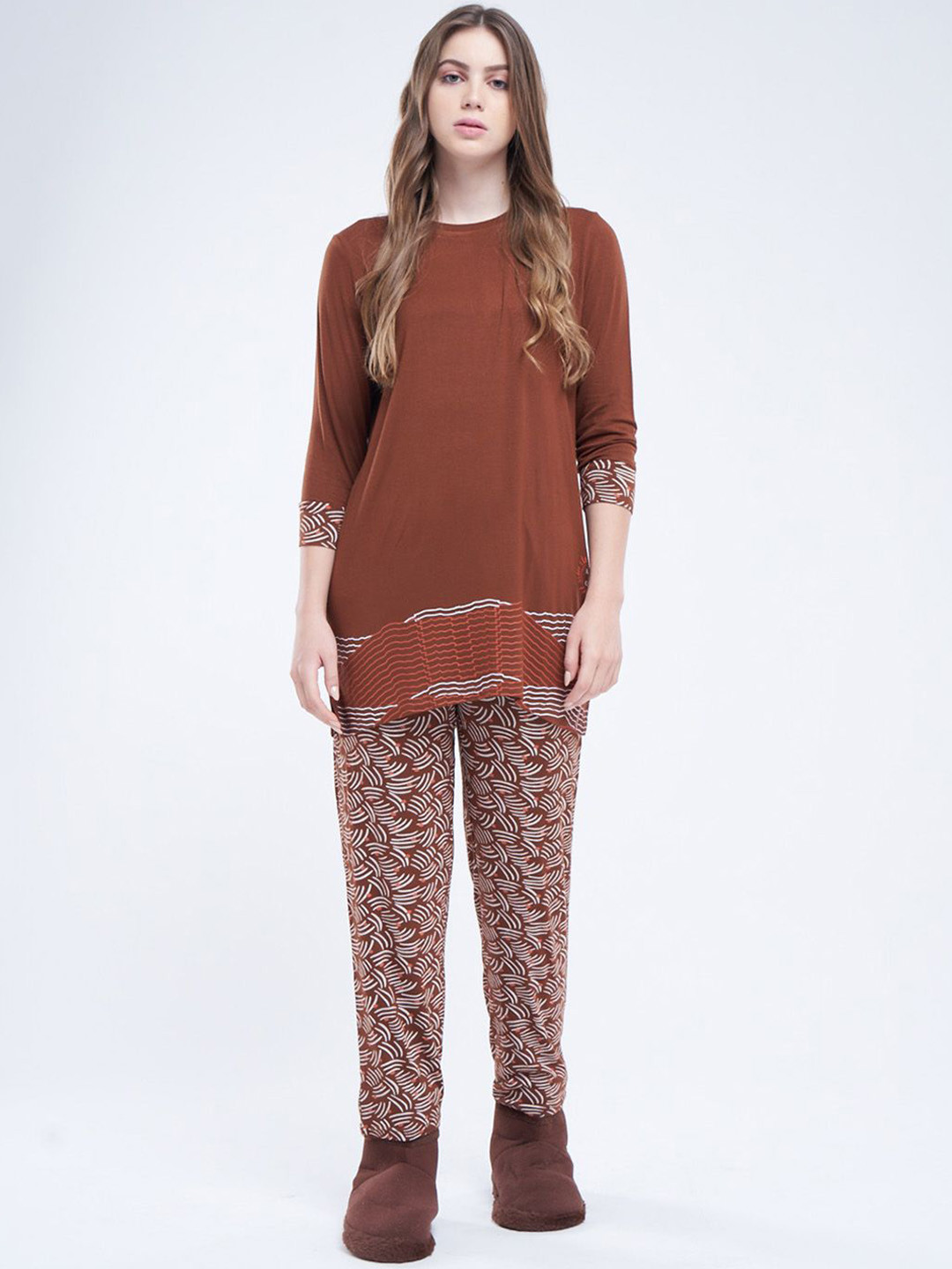 July Women Printed Night suit