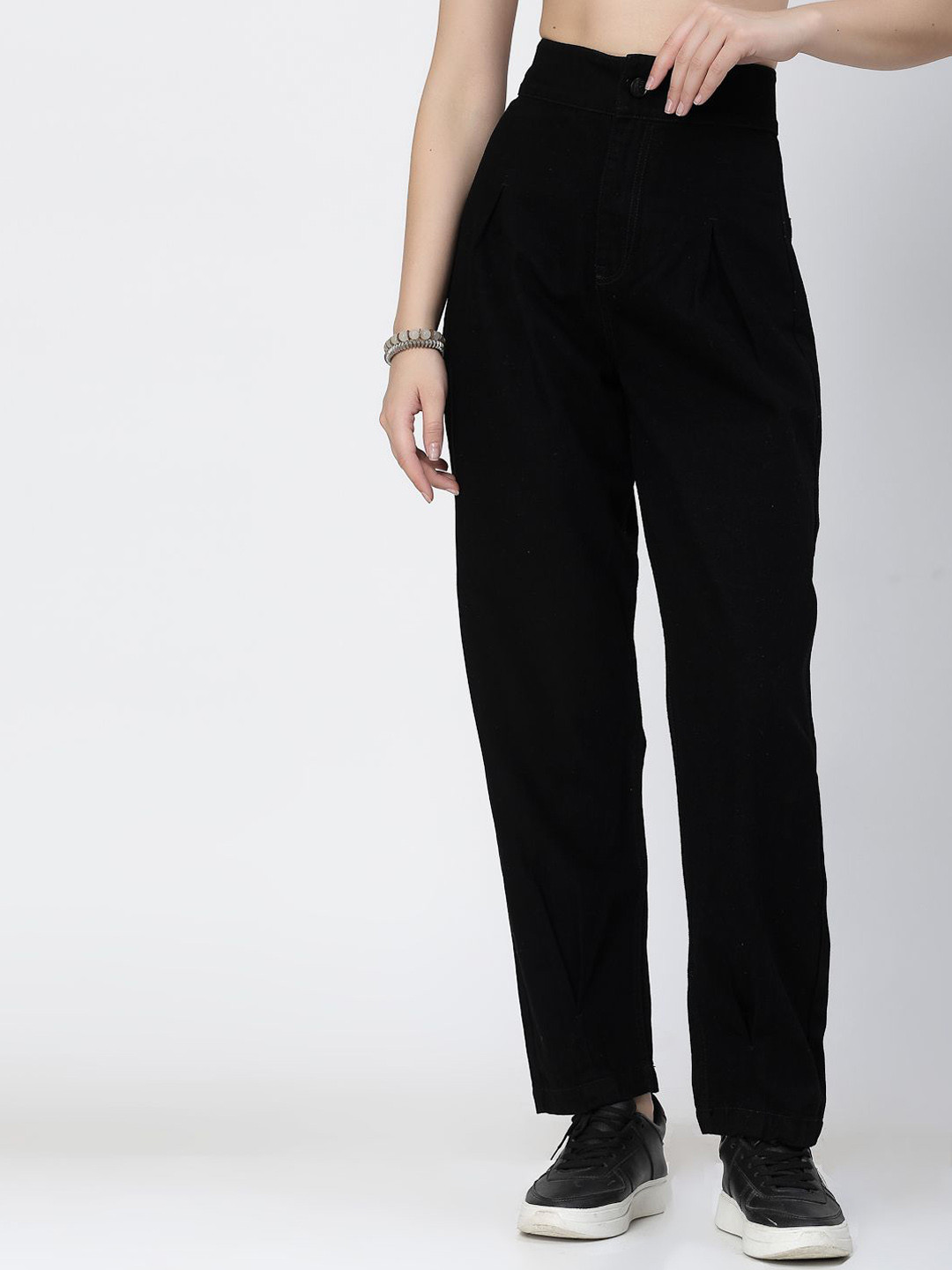 COSMIC TRIO Women Smart High-Rise Jeans - Slouchy Fit