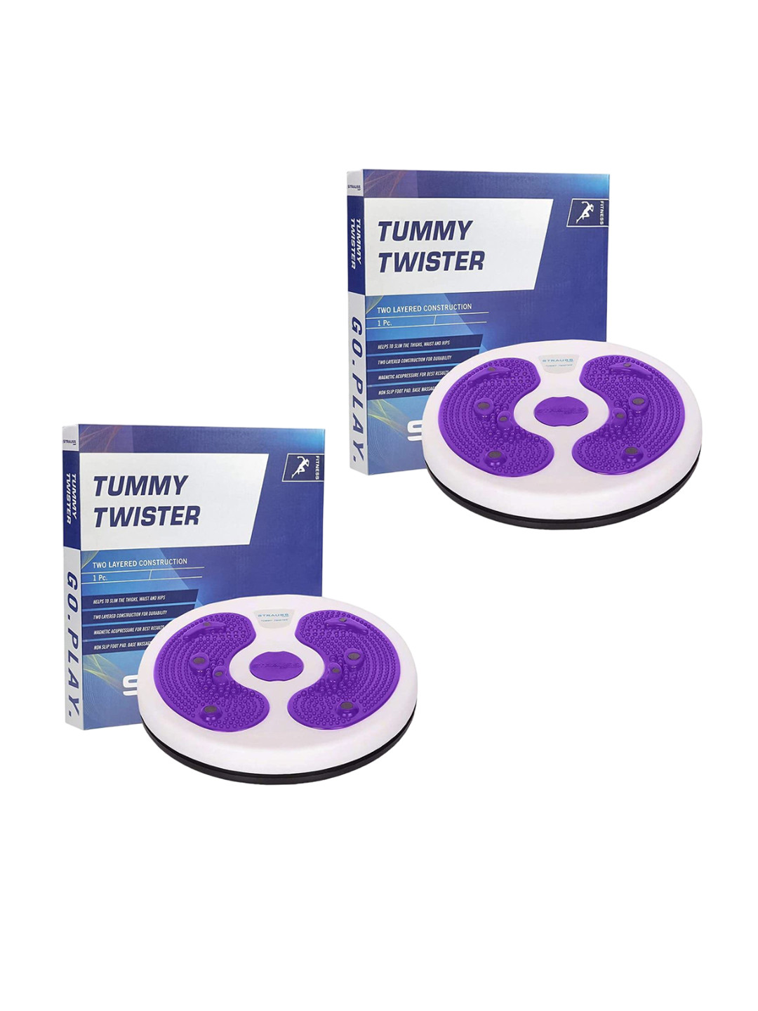 STRAUSS Pack Of 2 Non Slip Tummy Twister