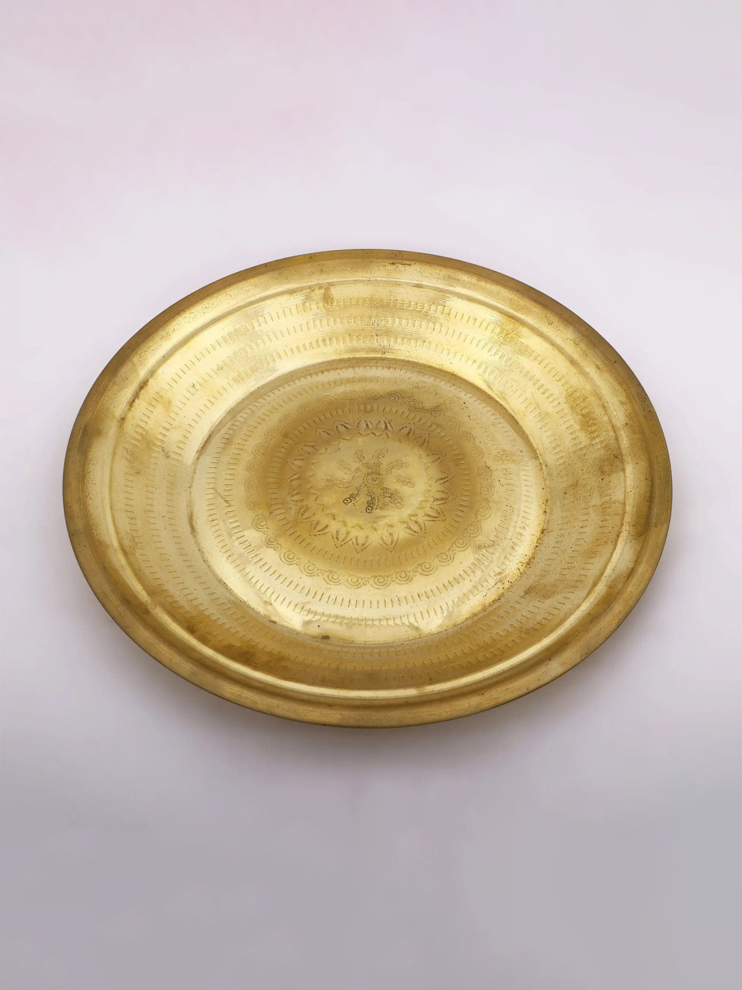 Exotic India Brass Pooja Thali (Puja Parat)