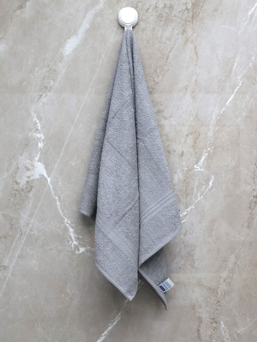 BOMBAY DYEING Grey 1 PcsCotton 450 GSM Bath Towel