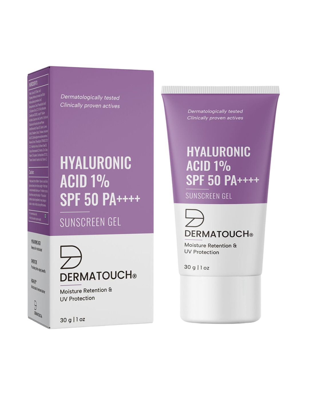 Dermatouch Hyaluronic Acid 1% SPF 50 PA++++ Sunscreen Gel - 30g