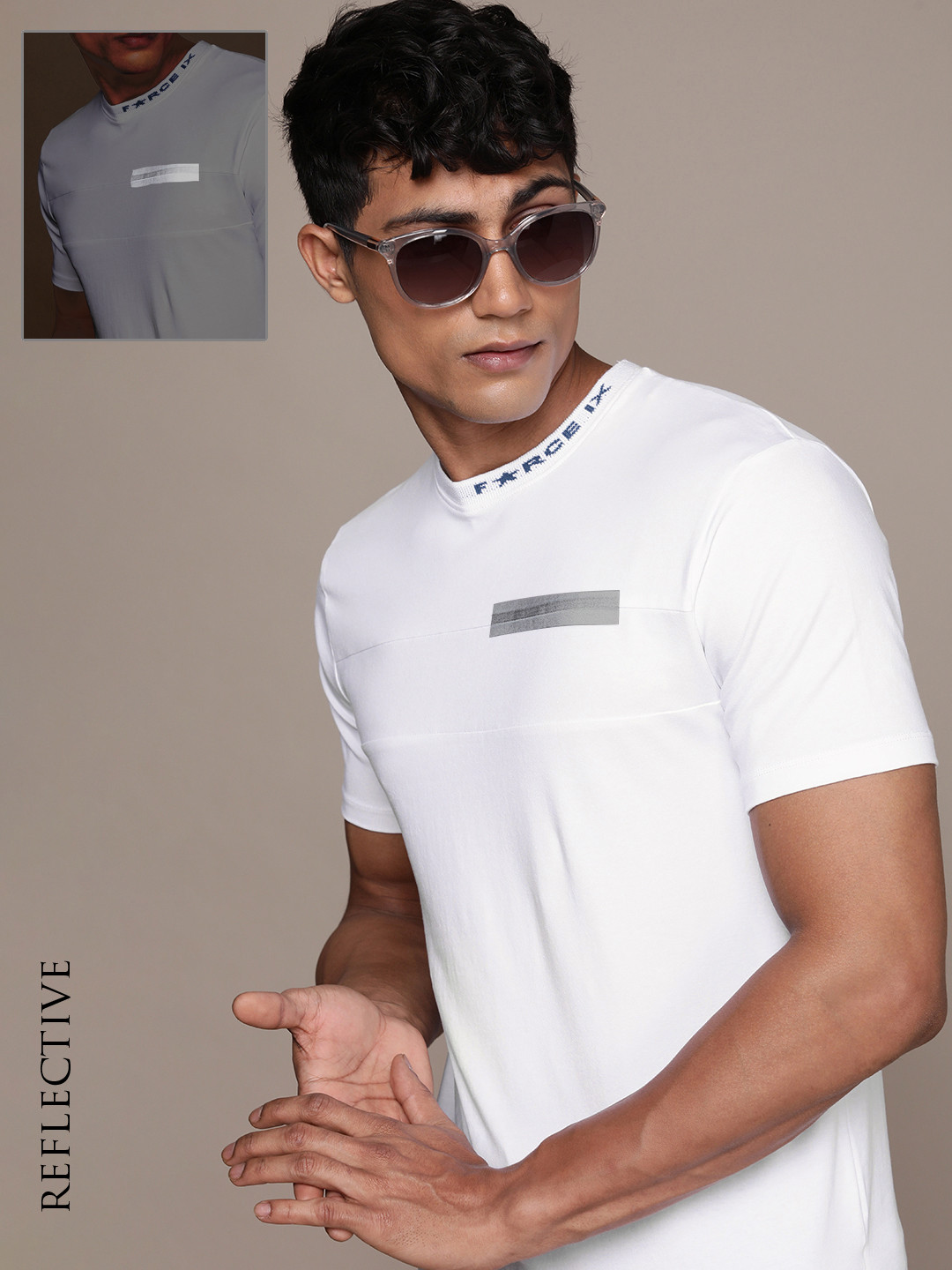 FORCE IX Men T-shirt With Reflective Stripe Detail