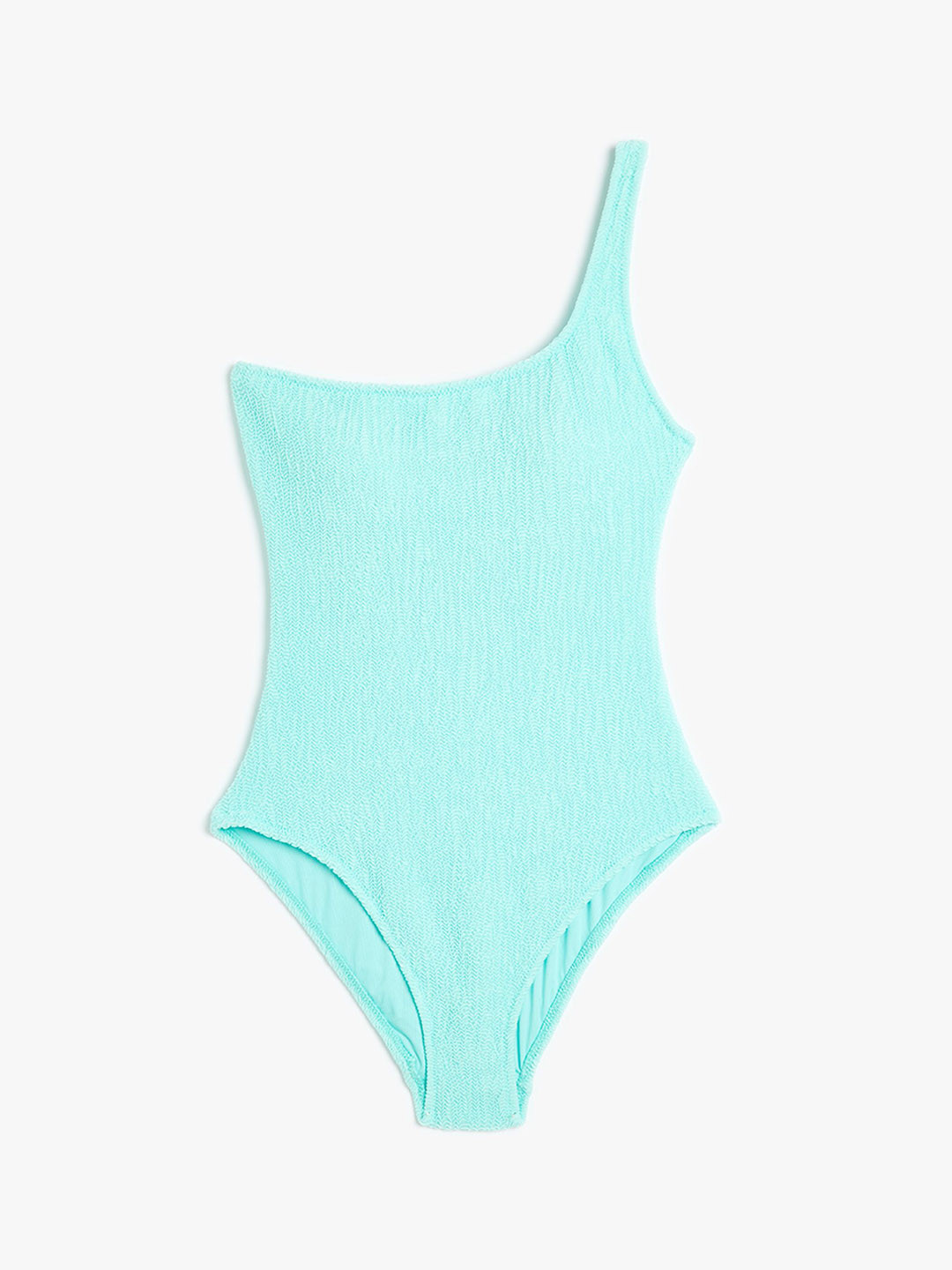 Koton One Shoulder Padded Swim Bodysuit