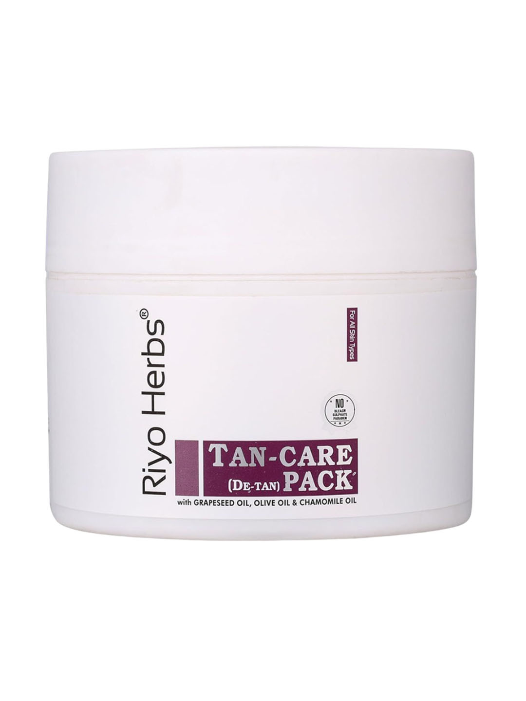 Riyo Herbs Tan Care De-Tan Pack With Grapeseed & Olive Oil - 200g