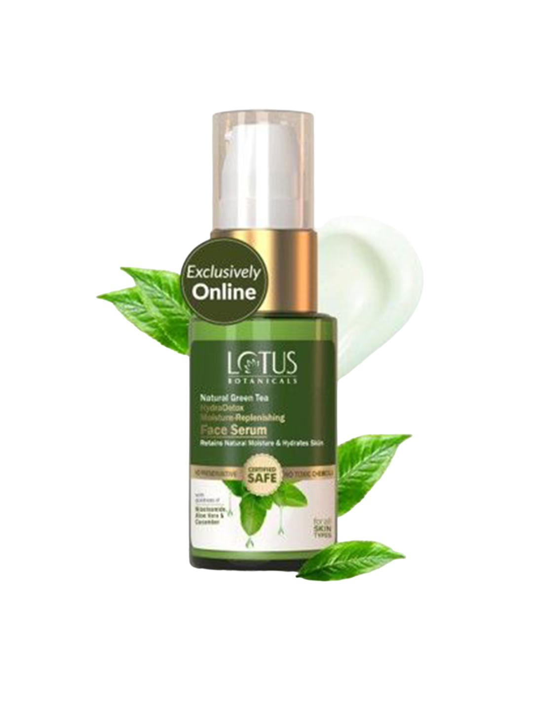 Lotus Botanicals HydraDetox Moisture-Replenishing Face Serum With Natural Green Tea - 30 g