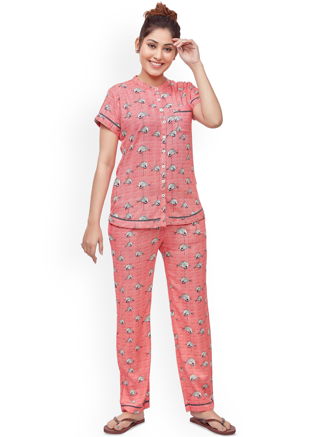 July Women Printed Night suit
