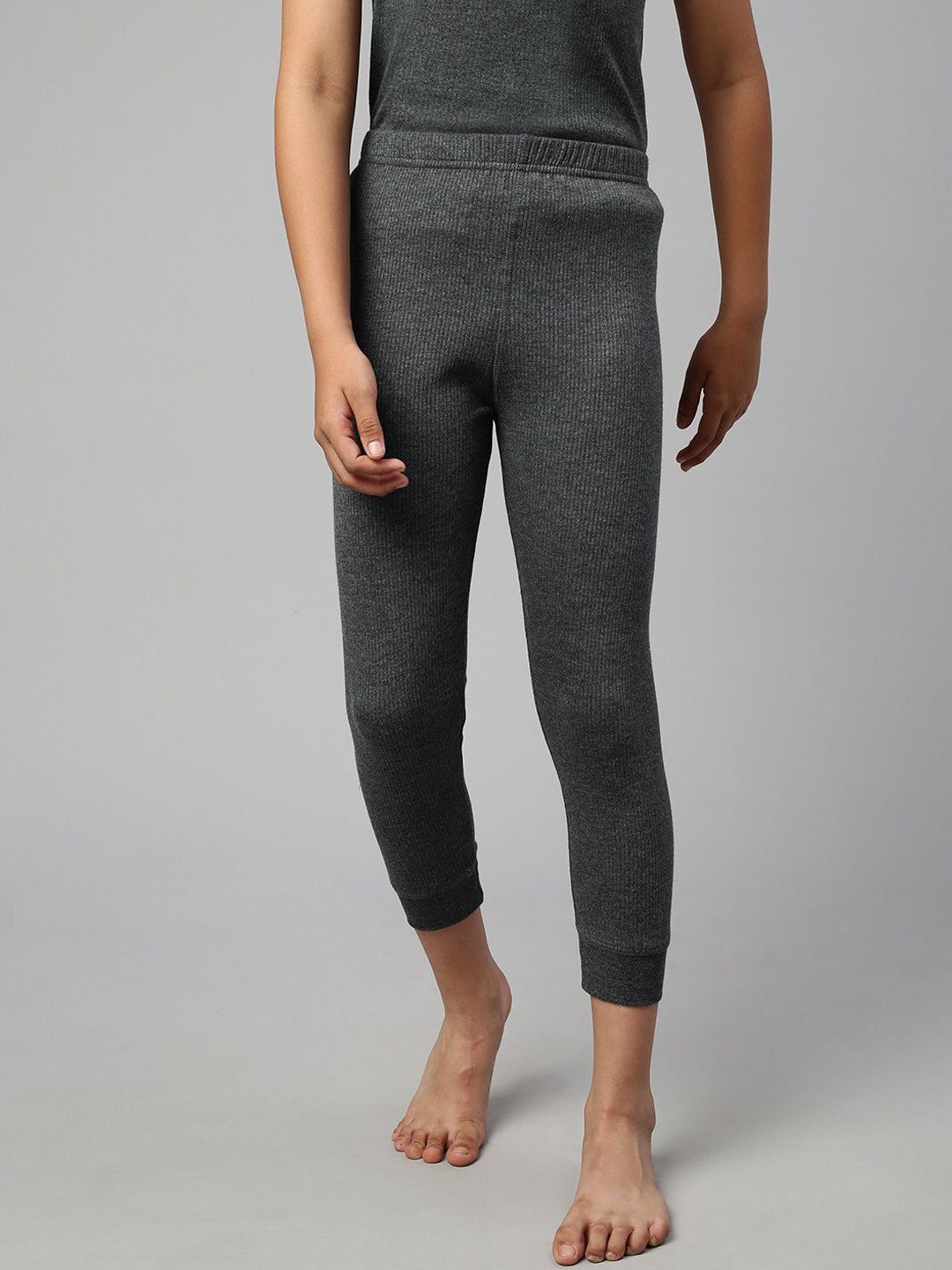 ONN Boys  Ribbed Mid-Rise Thermal Bottoms
