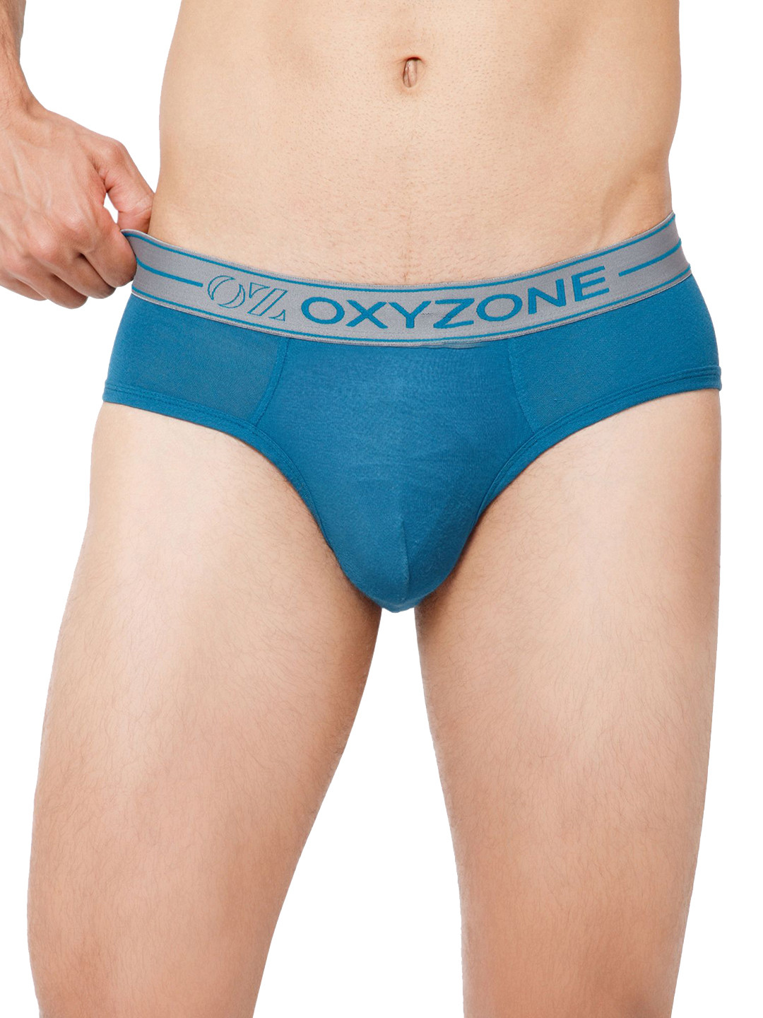 OXYZONE Anti-Bacterial Low-Rise Basic Briefs ALENA _TEAL BLUE