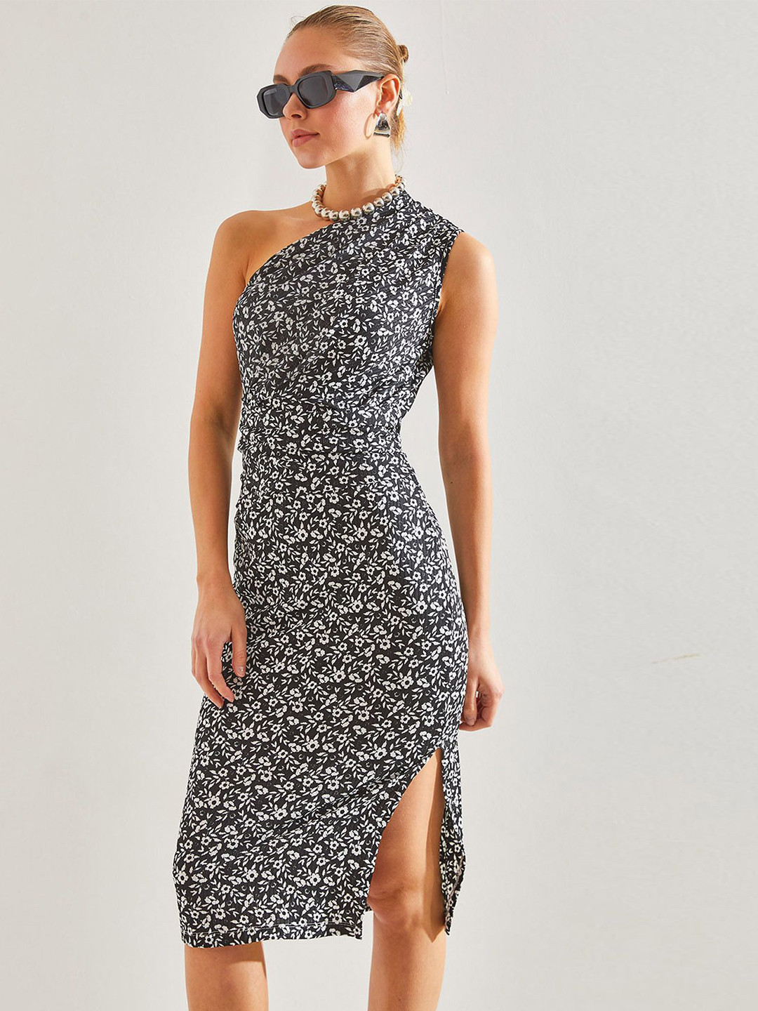 BIANCO LUCCI Printed Sheath Dress