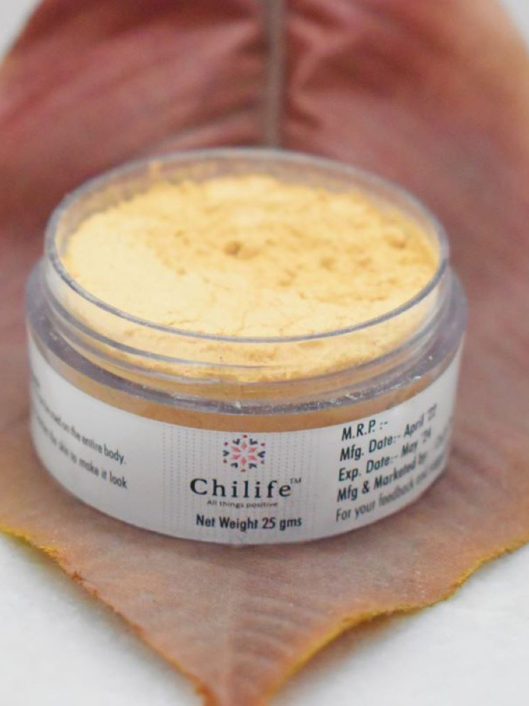 Chilife De-Tan Face Pack With Vitamin C For Instant Tan Removal-25g