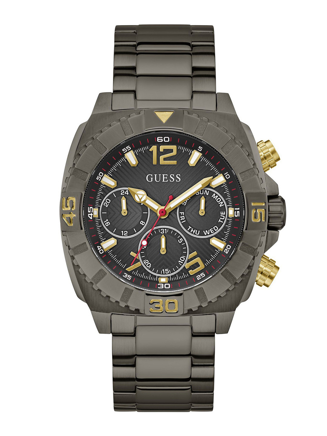 GUESS Men Dial & Stainless Steel Straps Analogue Watch GW0800G2