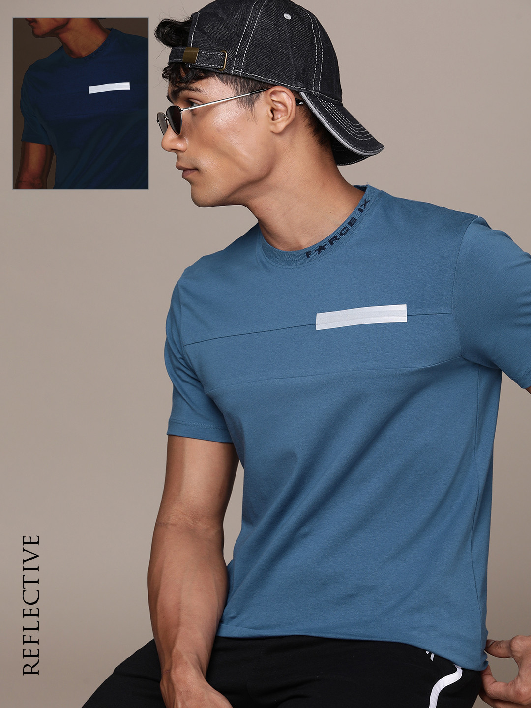 FORCE IX Men T-shirt with Reflective Stripe Detail