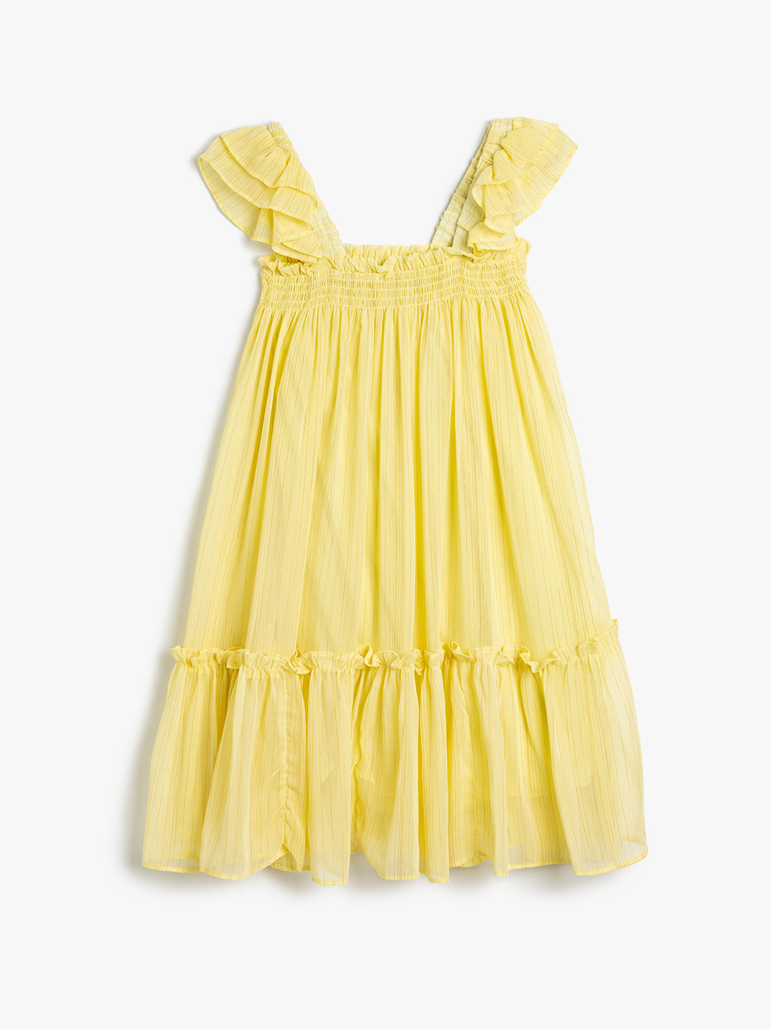 Koton Solid A-Line Flared Dress
