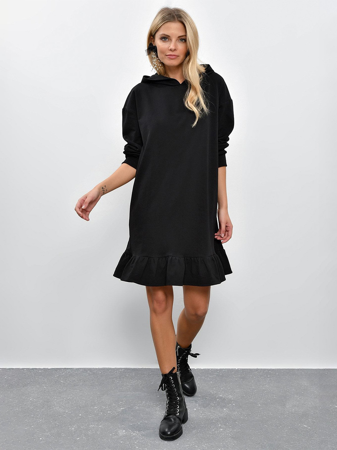 Cool & Sexy Drop-Waist Above Knee Hood Dress