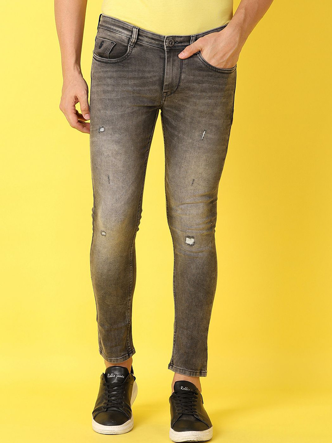 V-Mart Men Low Distress Tapered Fit Jeans