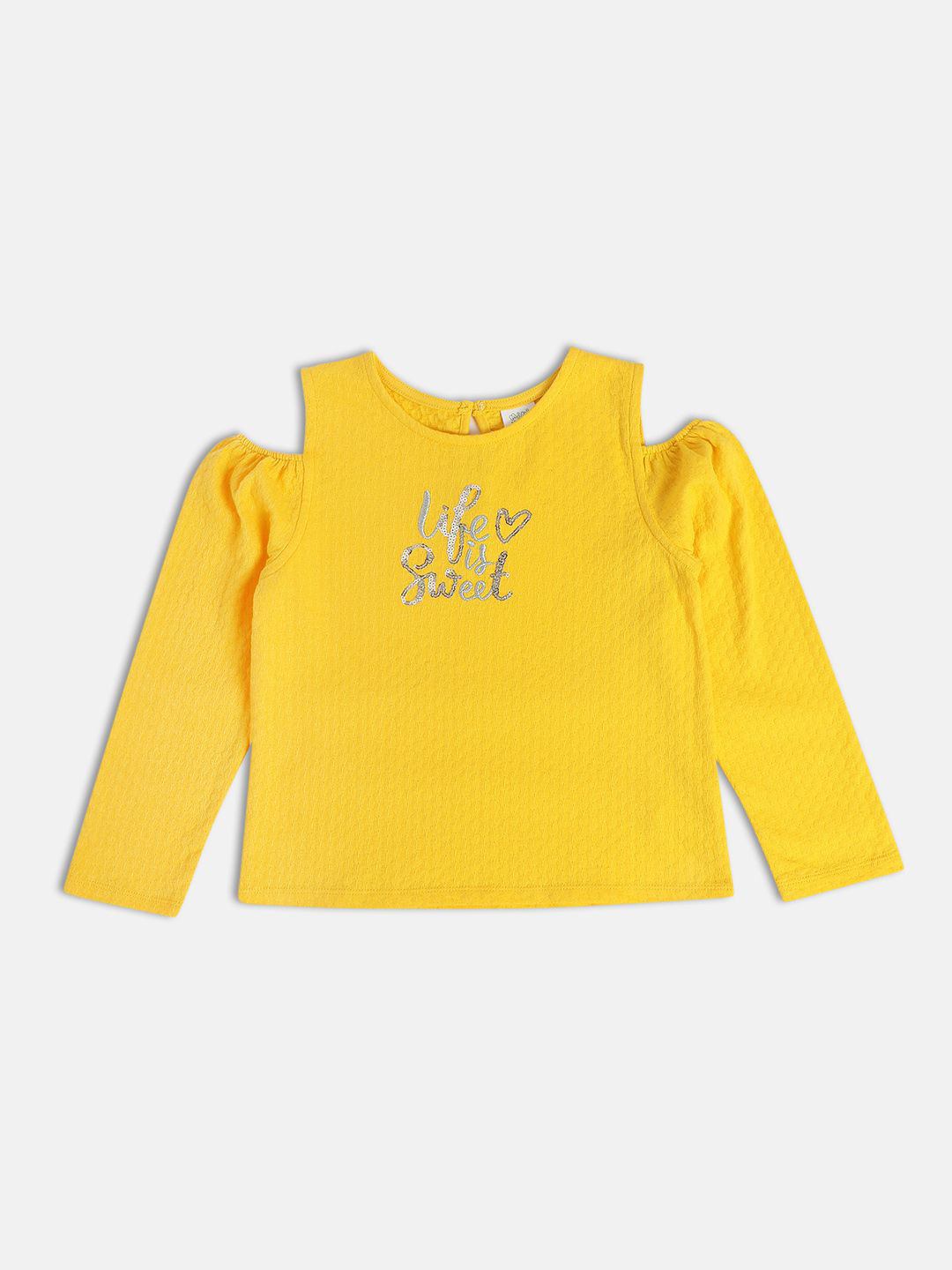 MINI KLUB Cold-Shoulder Cotton Top