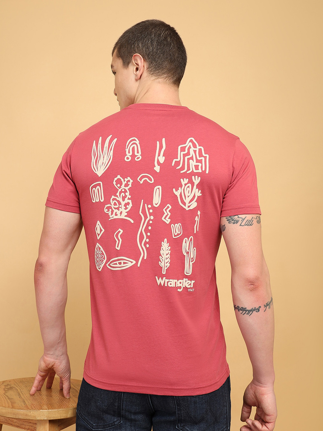 Wrangler Conversational Printed Cotton T-shirt