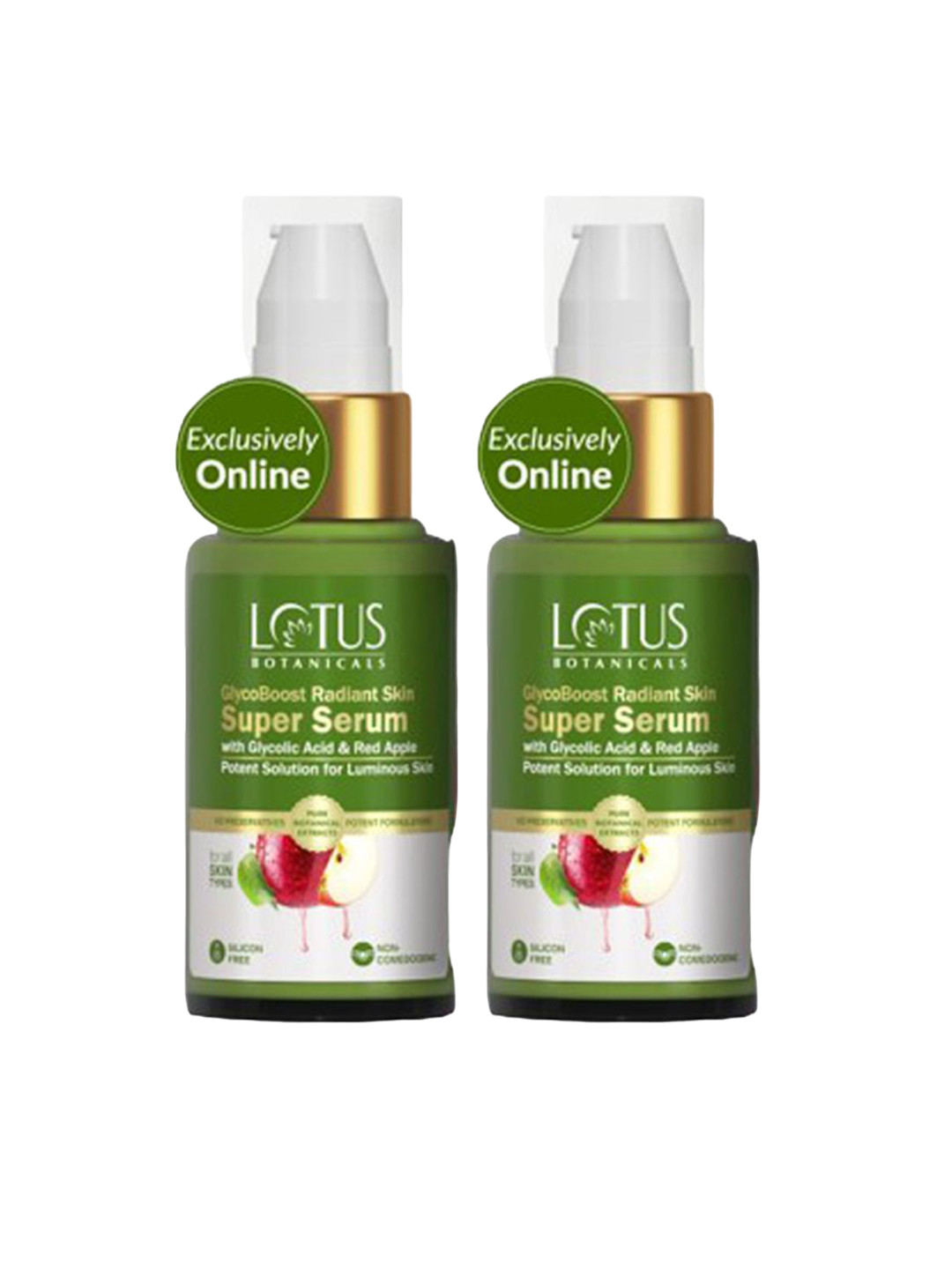 Lotus Botanicals Set Of 2 GlycoBoost Radiant Skin Super Serum - 30 ml Each