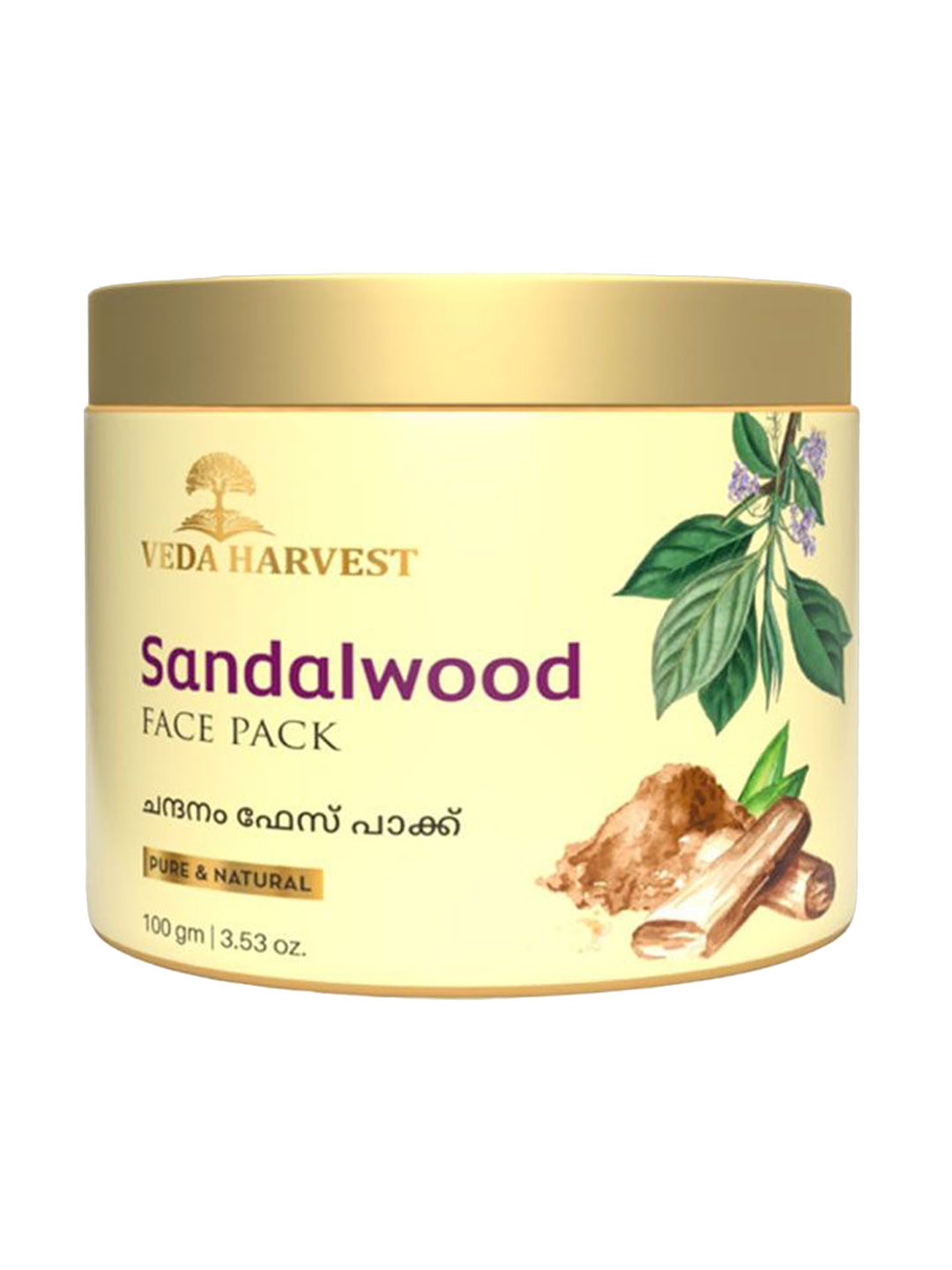 Veda Harvest Sandalwood Face Pack For Glowing Skin - 100g