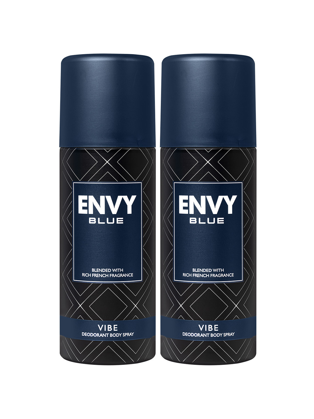 Envy Men Set of 2 Blue Vibe Deodorant Body Spray - 105g (165ml) each