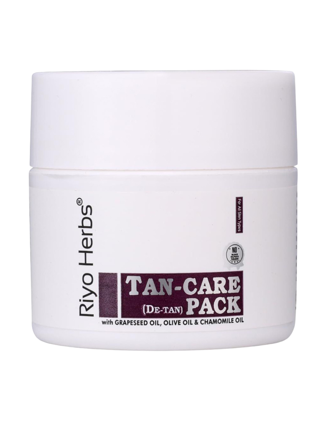Riyo Herbs Tan Care De-Tan Pack With Grapeseed & Olive Oil - 50g