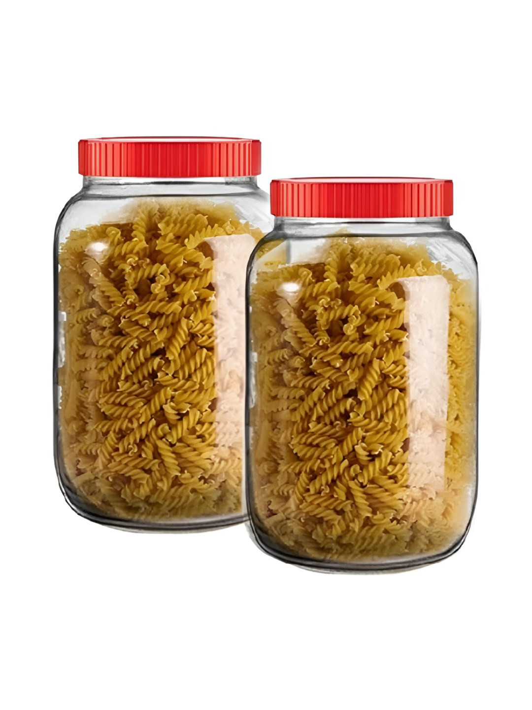 Croco Jar Piramal Transparent Glass Dishwasher Safe 2 Piece Screw Top Jar-6L
