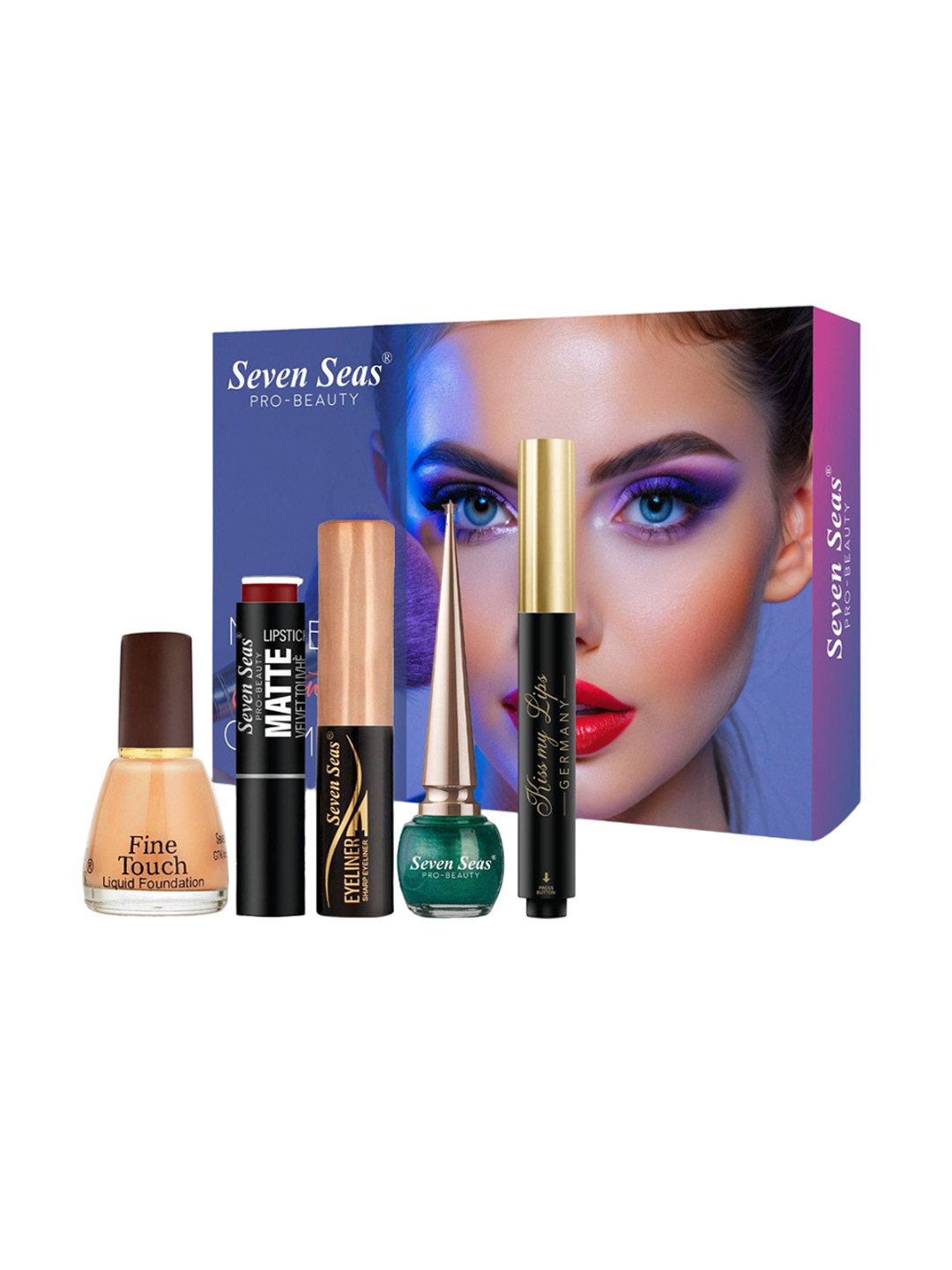 Seven Seas Set Of 5 Festive Essential Makeup Combo