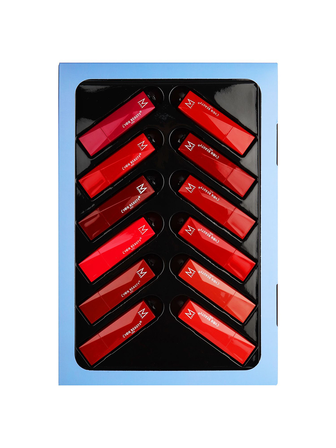Lyon Beauty USA 12 Trendy Shades Matte Lipstick-3.5g-L04-E-Mix