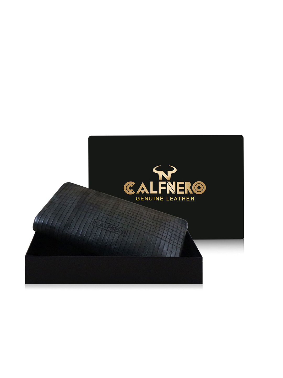 CALFNERO Women Checked Leather Two Fold Wallet