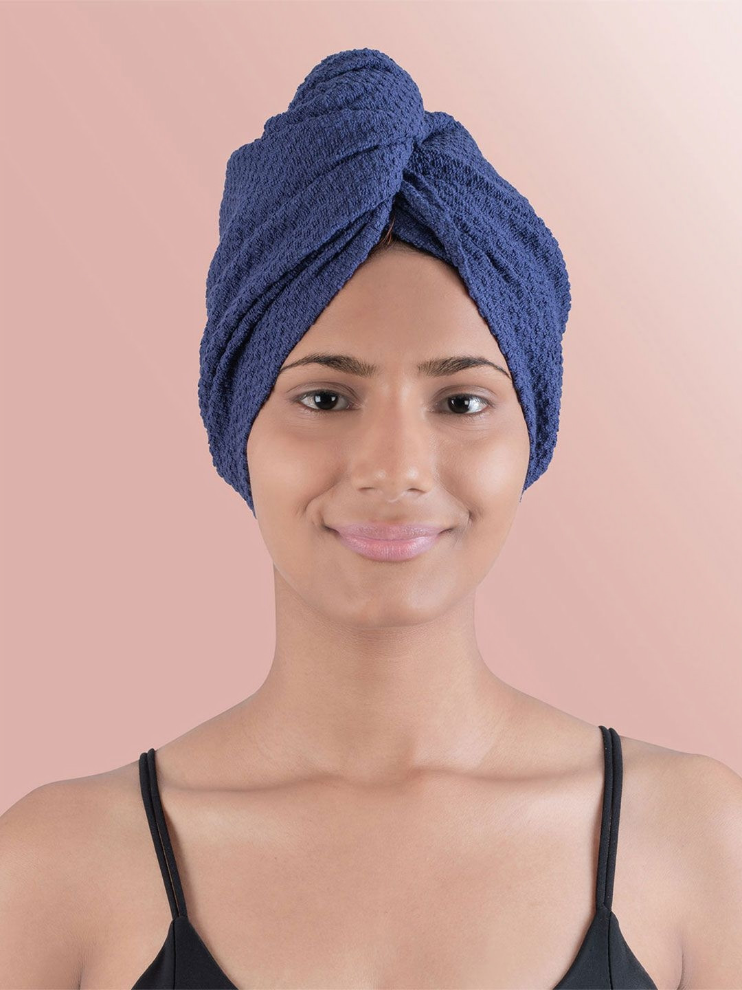 MYTRIDENT Urban Blue Pure Cotton 233 GSM Headwrap Towel