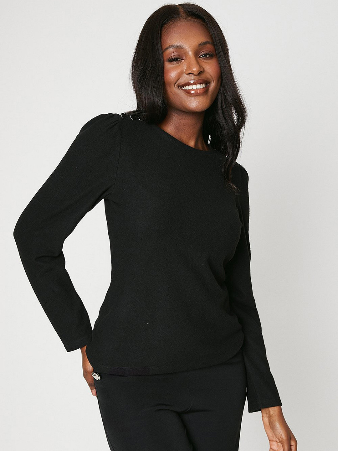 DOROTHY PERKINS Brushed Effect Embellished Regular Top