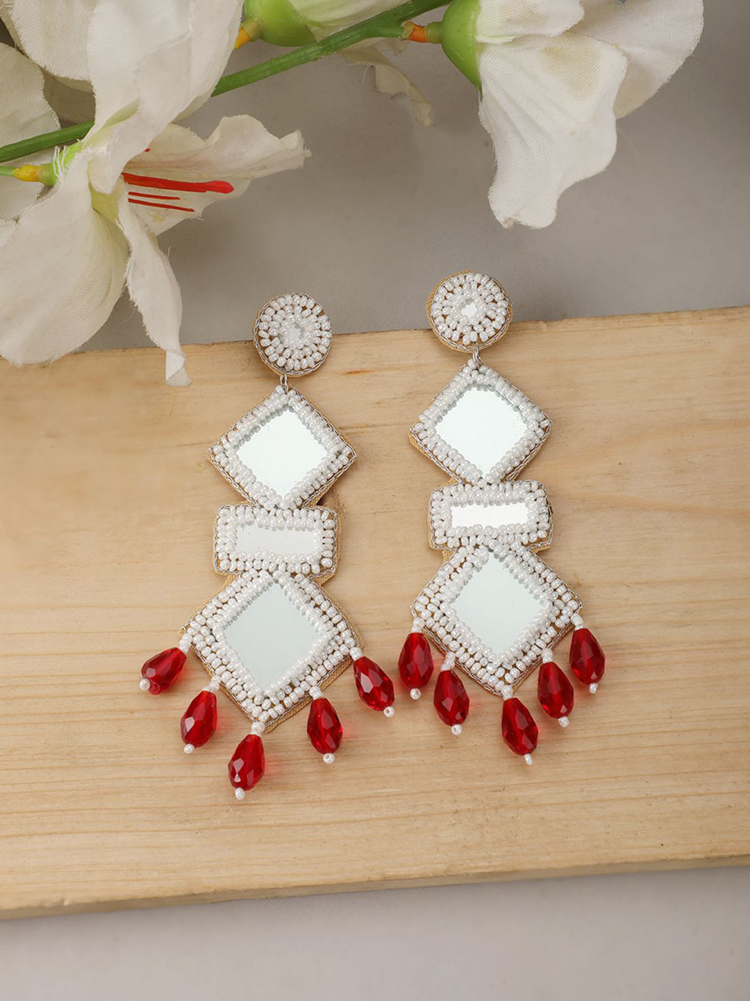 MODE MANIA Contemporary Drop Earrings