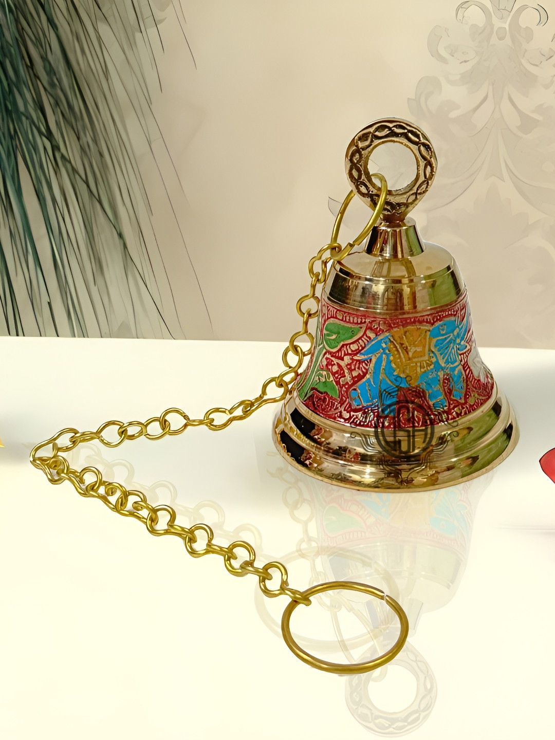 DSH Crafting Your Curiosity Red Pooja Hanging Bell