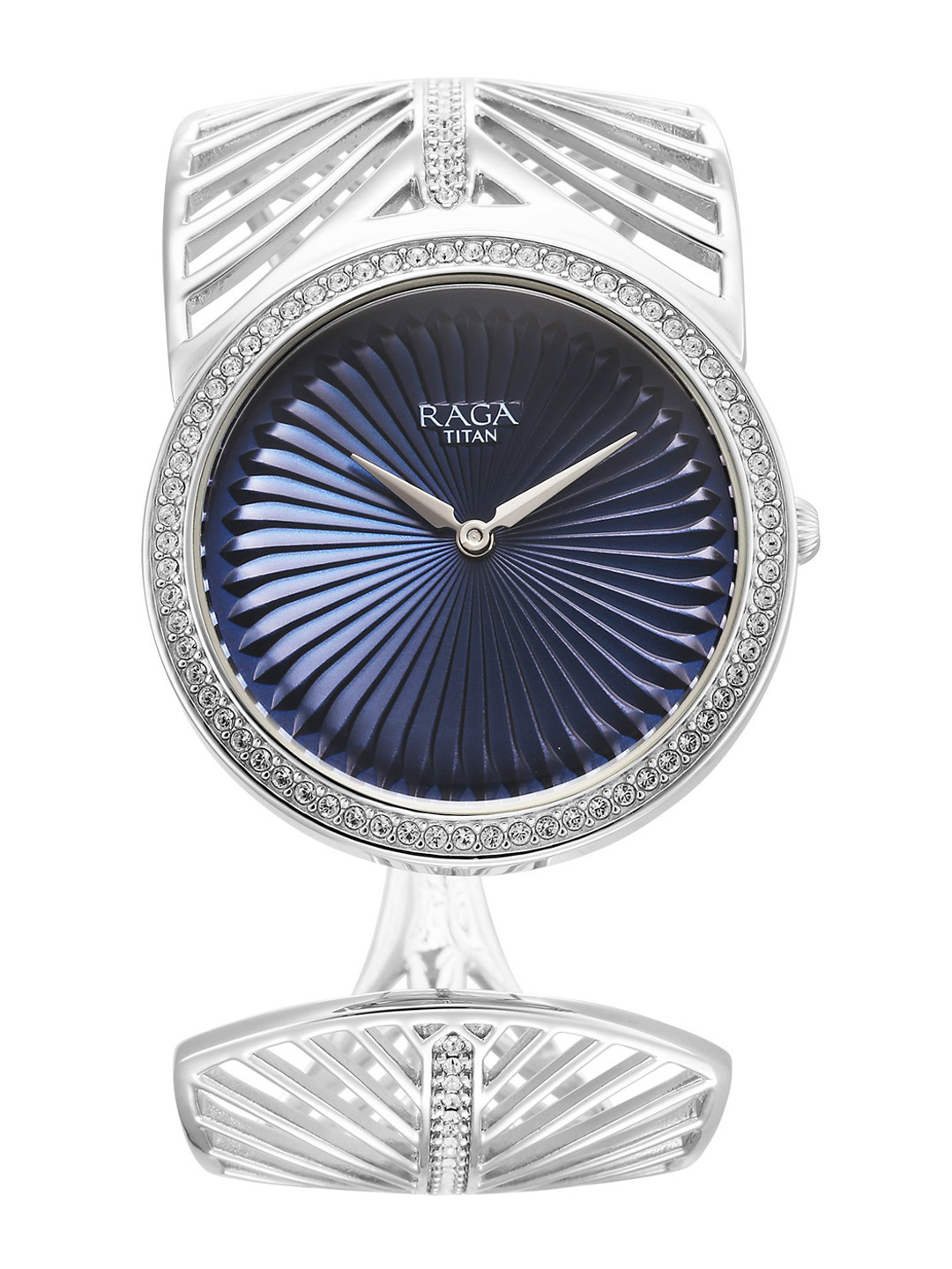 Titan Women Embellished Dial & Wrap Around Straps Analogue Watch 95222VM01