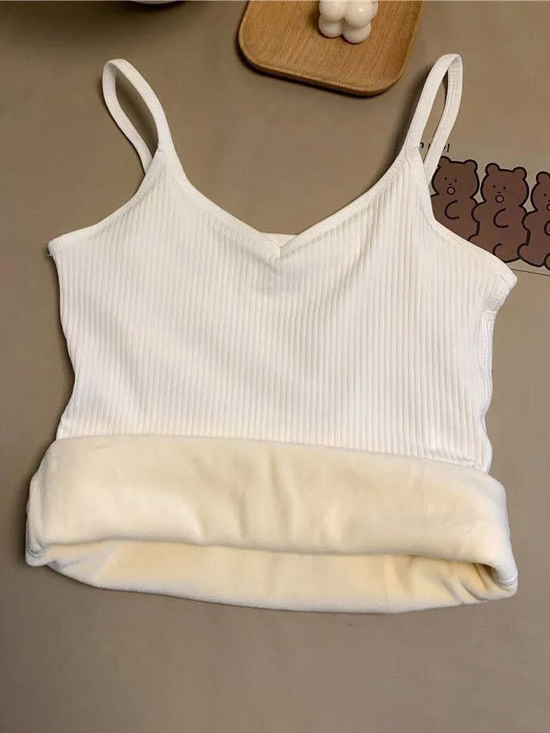 Alexvyan Warm Fleece Inside Slim Fit Thermal Camisole