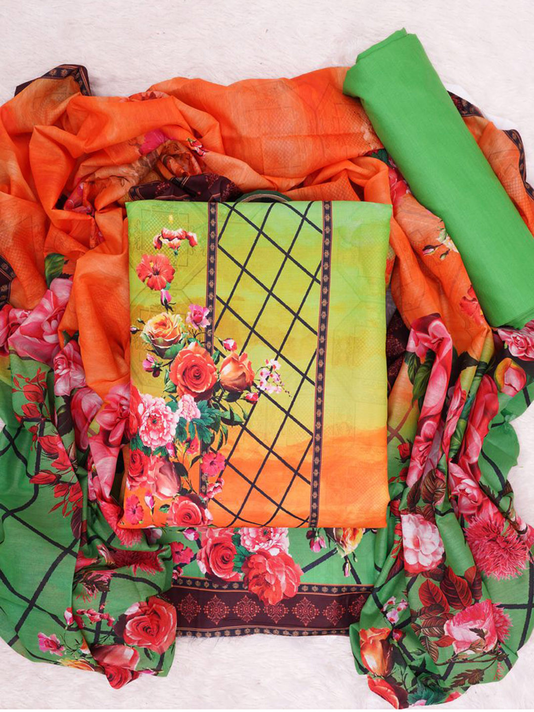 ASISA Printed Unstitched Dress Material