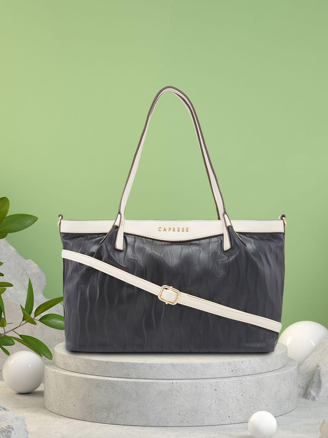 Caprese Structured Satchel with Quilted