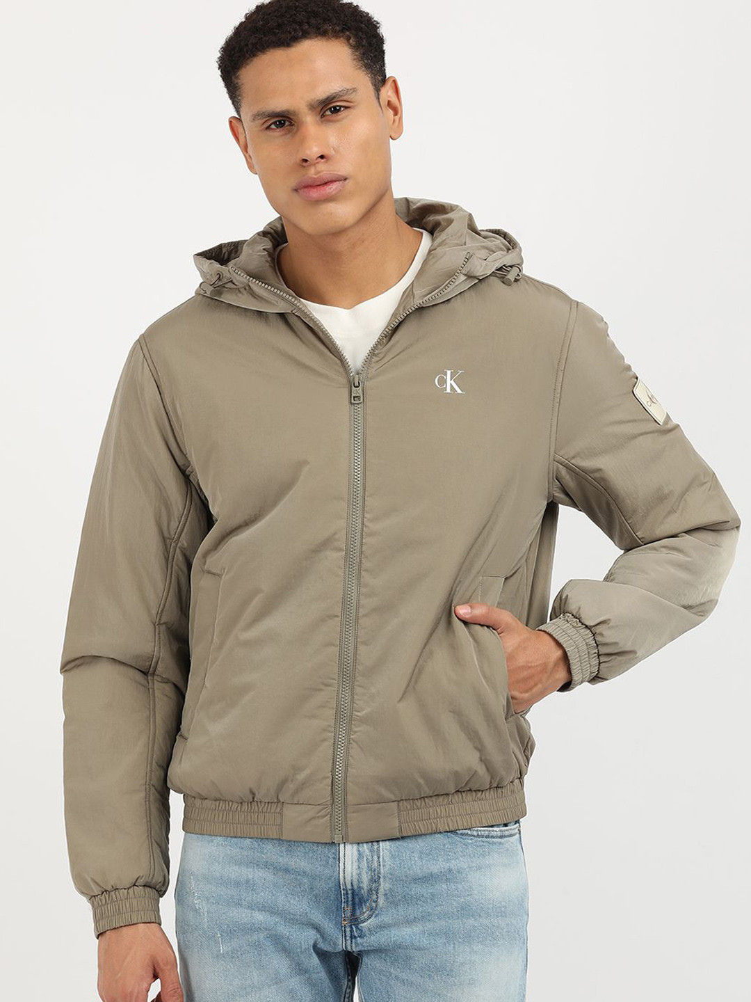 Calvin Klein Jeans Men Tailored Jacket with Embroidered