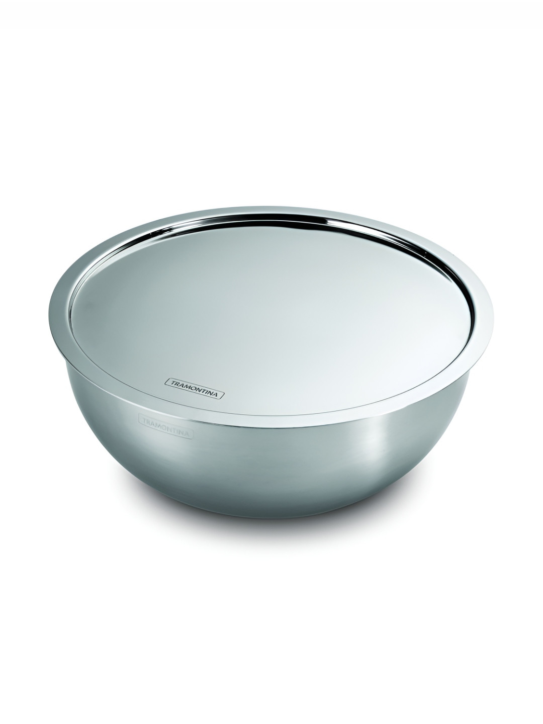 Tramontina Aeion Silver Toned Non toxicTriply Stainless Steel Tasla with Lid 5.9 L