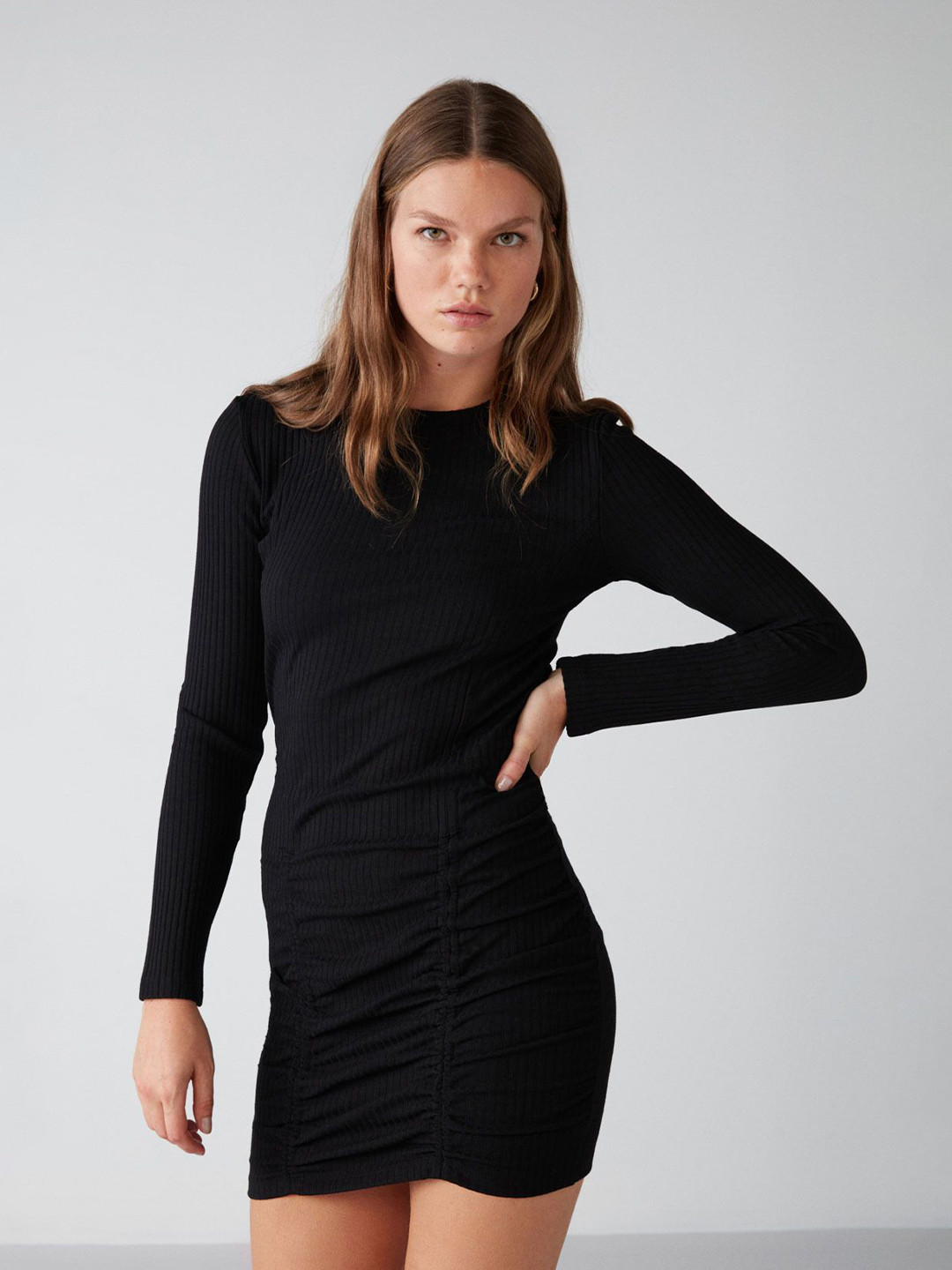 GRIMELANGE Women Bodycon Mini Dress
