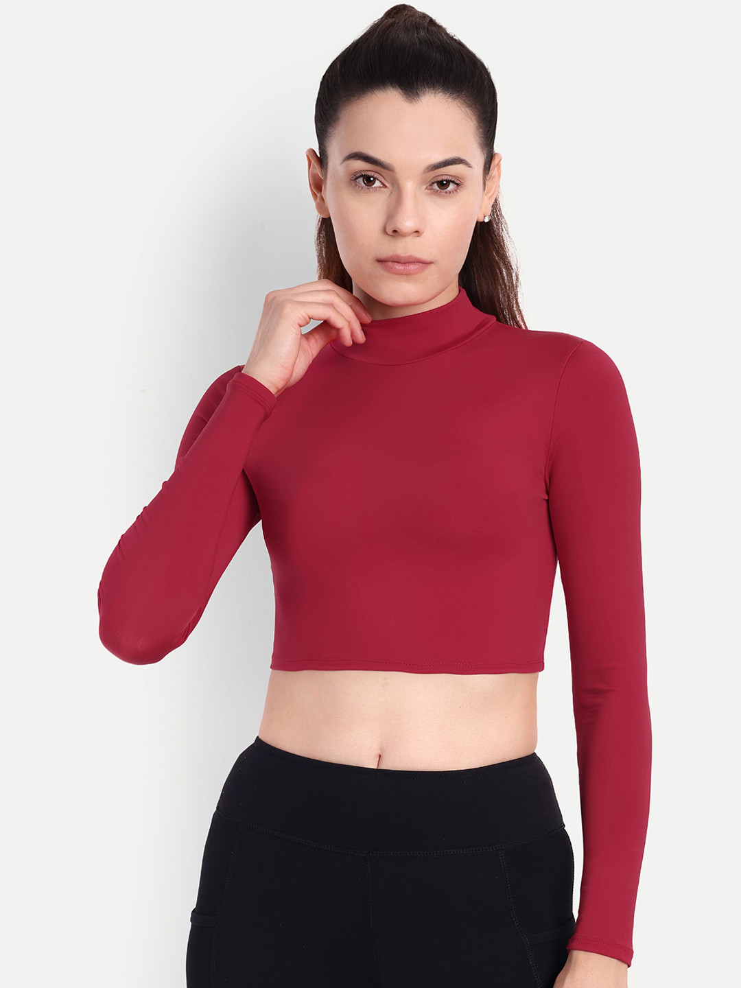 So What High Neck High-Rise Crop Top & Ankle Length Legging