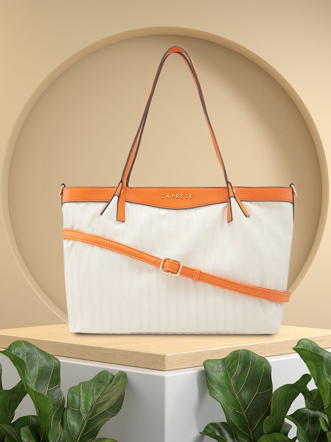 Caprese Structured Satchel with Applique