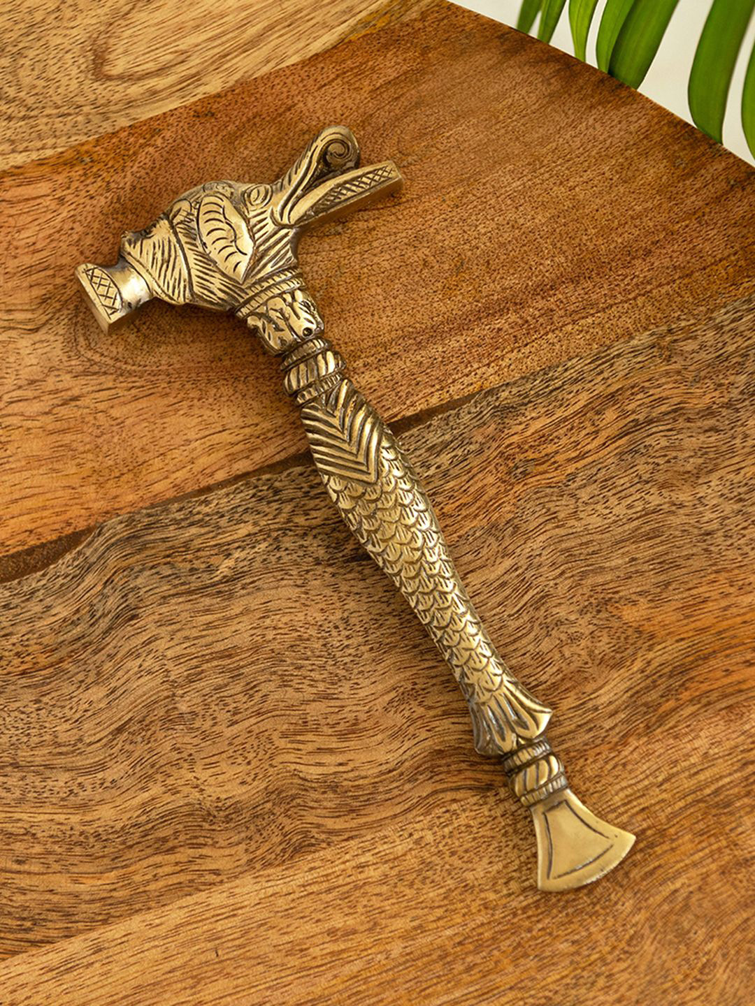 ExclusiveLane Gold Toned Brass Figurine Showpiece