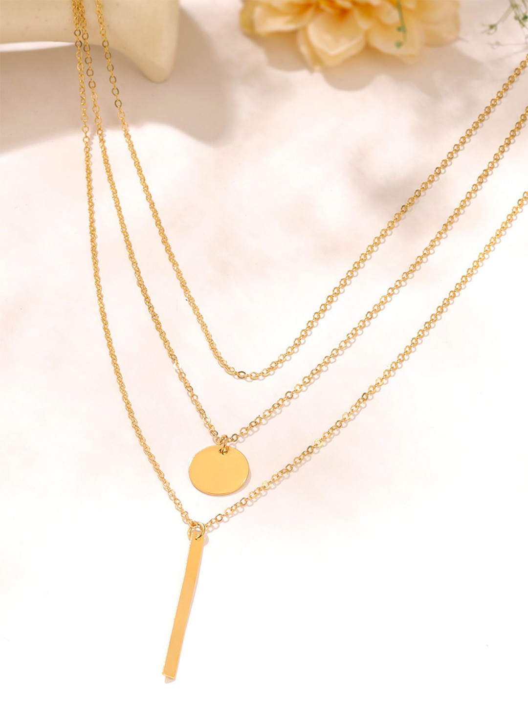 Chimes Multilayered Gold-Plated Necklace