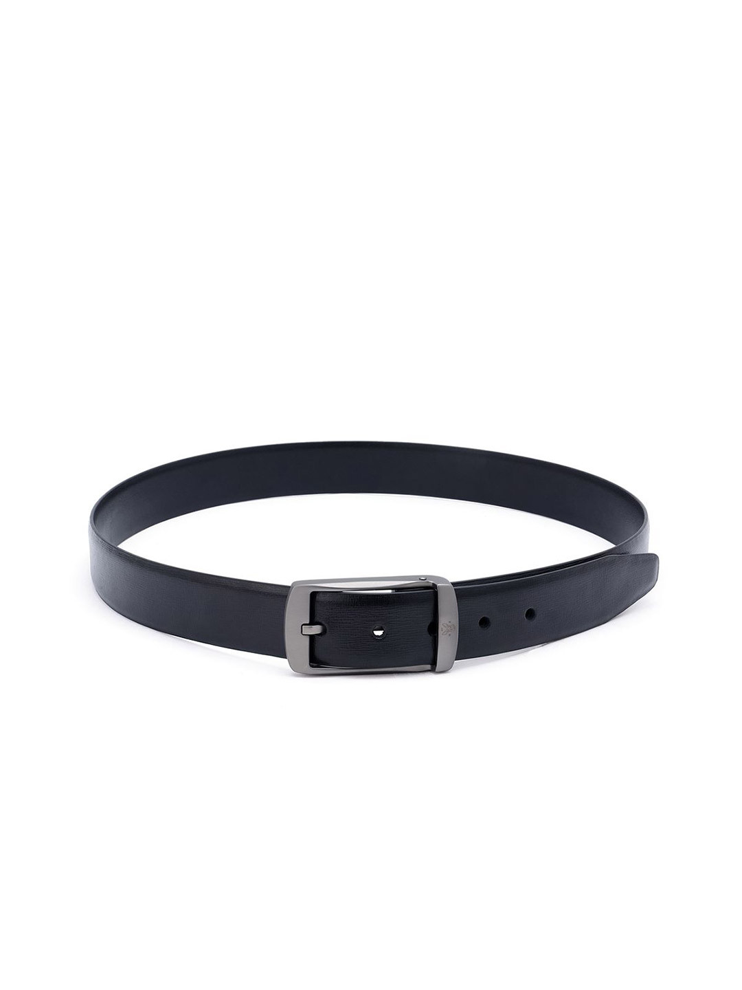 RARE RABBIT Men Leather Solid Tang Closure Belt