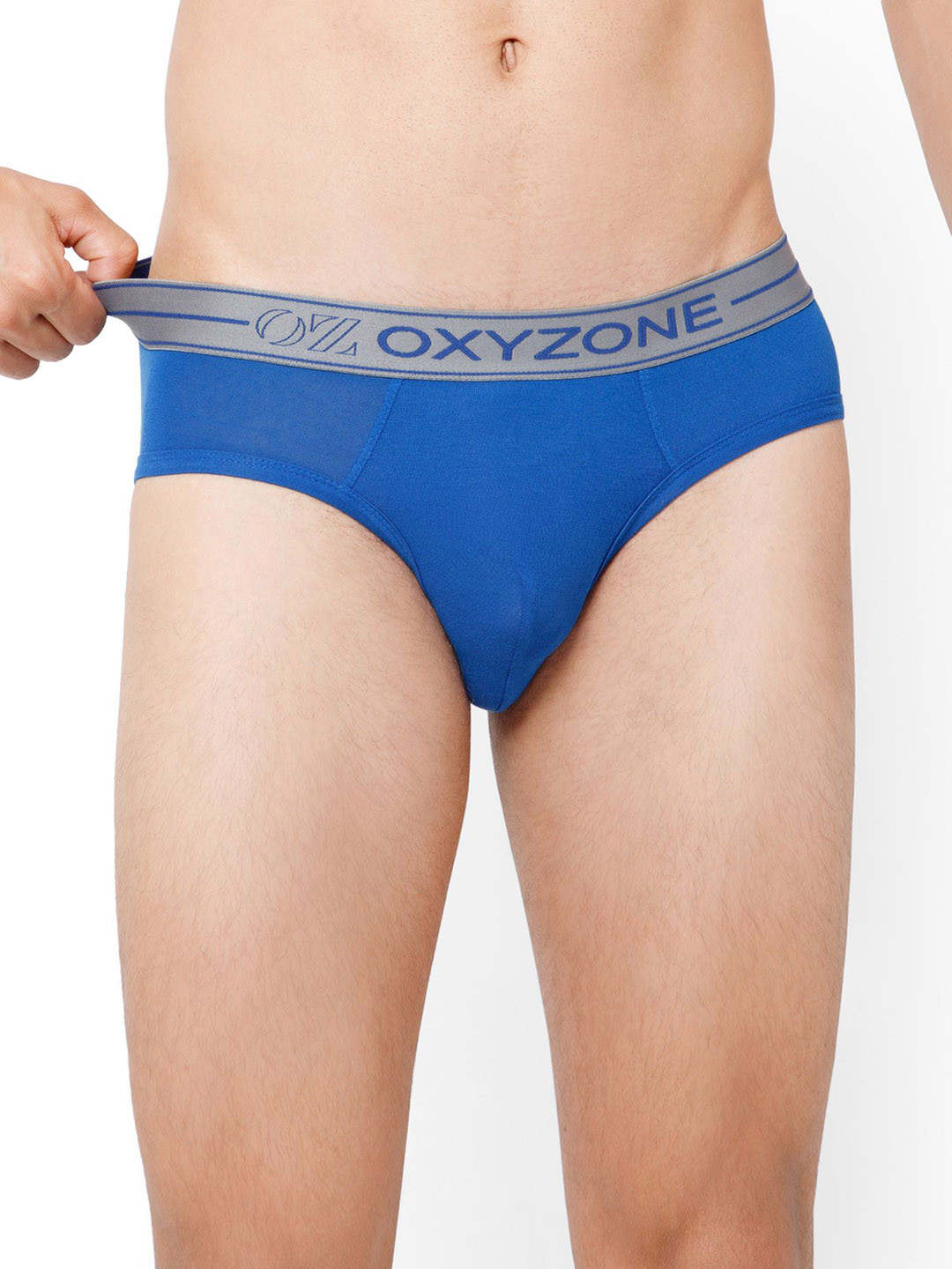 OXYZONE Men Anti-Bacterial Low-Rise Basic Briefs ALENA _ELECTRIC BLUE