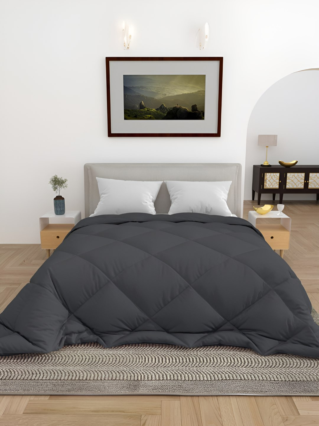 tundwal's Grey Heavy Winter Single Bed Comforter