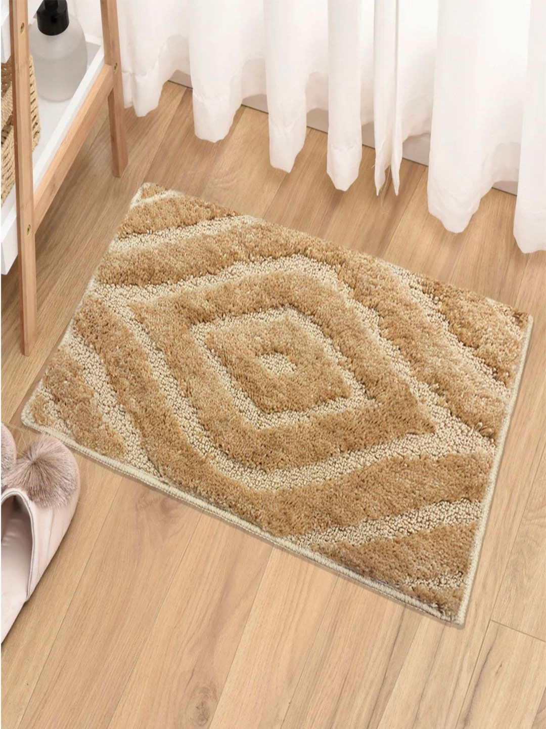 LUXEHOME INTERNATIONAL Textured 1800 GSM Bath Rug