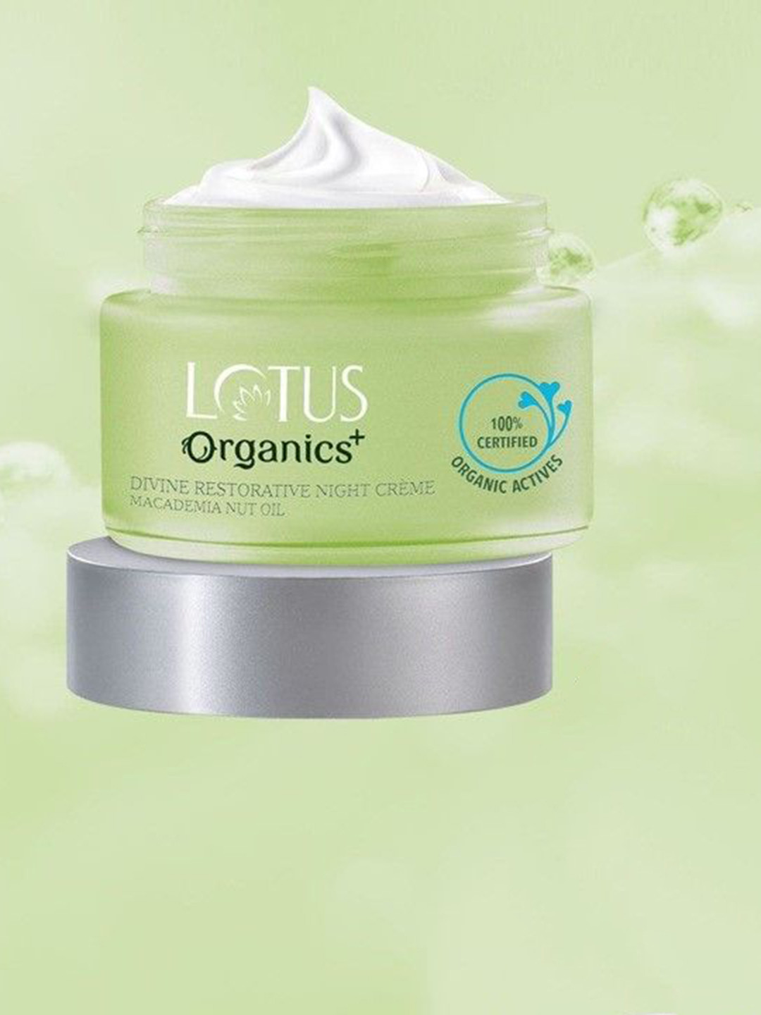 Lotus Organics+ 2Pcs Divine Restorative Night Cream with Macademia Night Oil - 50g Each